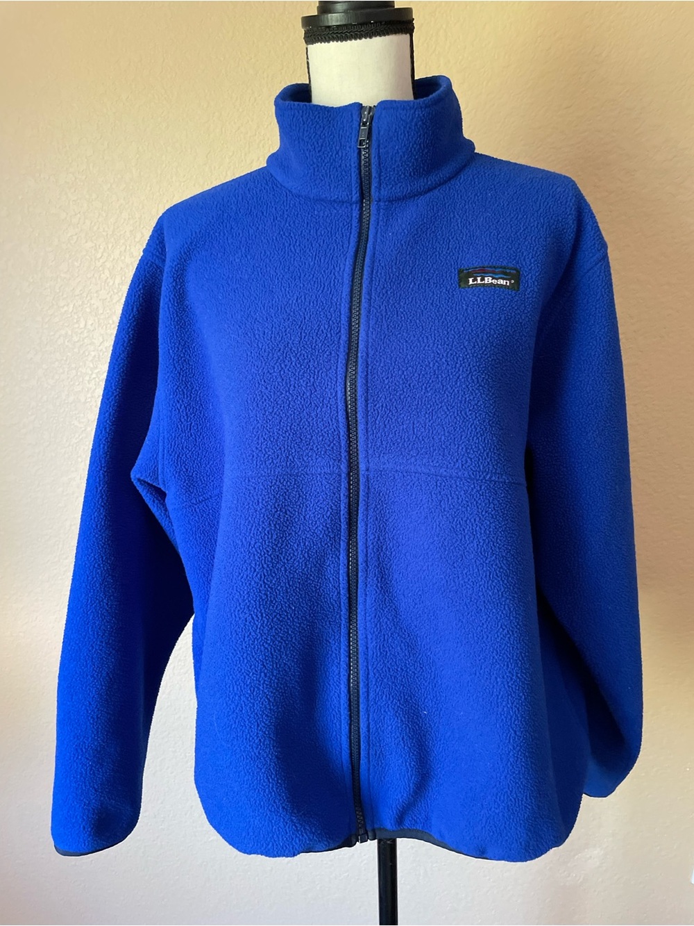 Vintage L.L. Bean Women's Full-Zip Fleece Jacket – Royal Blue XL